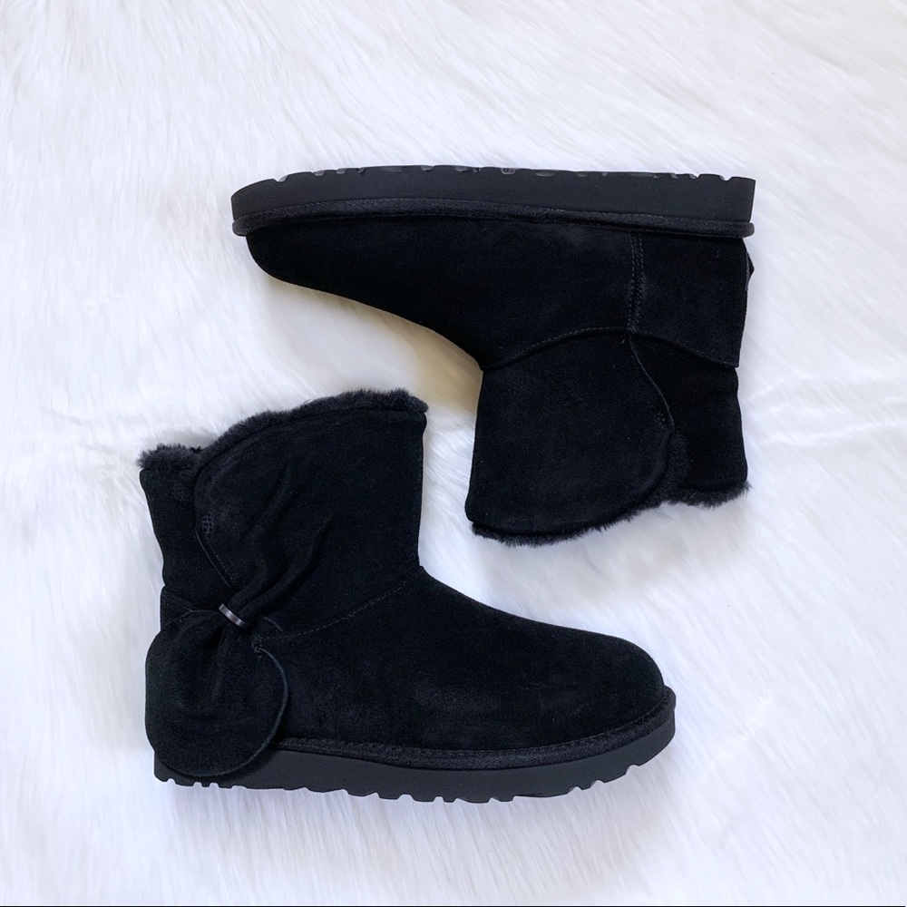 UGG Classic Mini Twist Bootie In Black - Picture 4 of 9